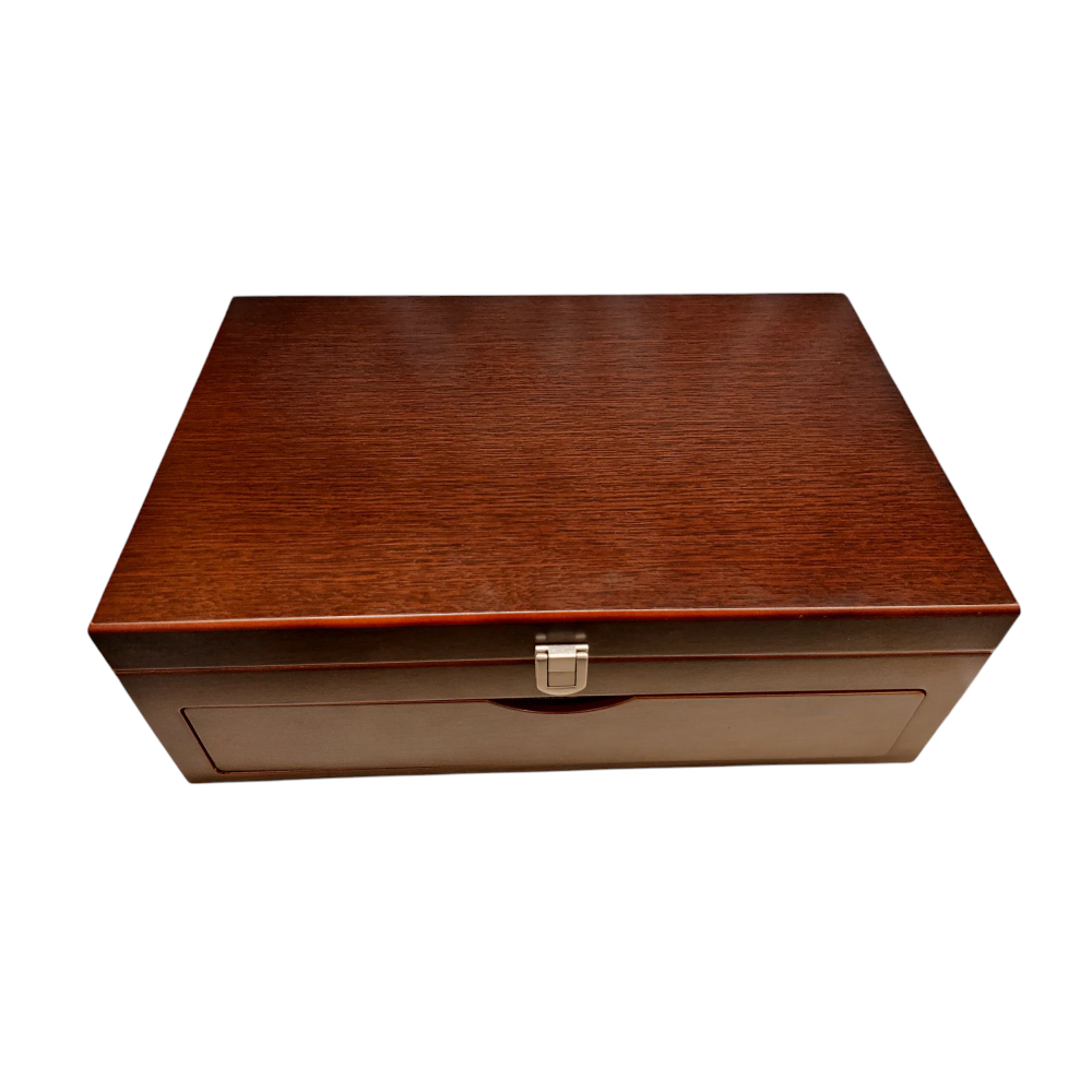 Bauletto in legno con cassetto