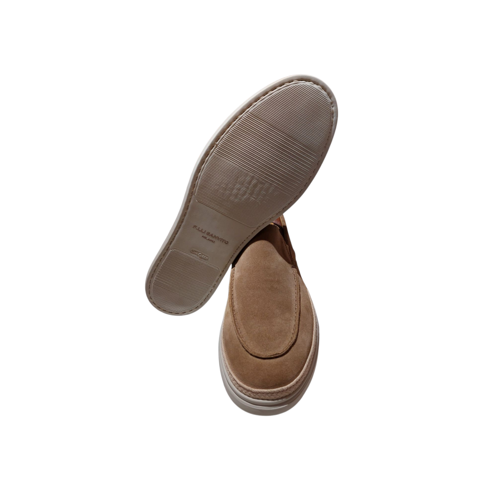 Mocassini Camoscio Canvas Castoro