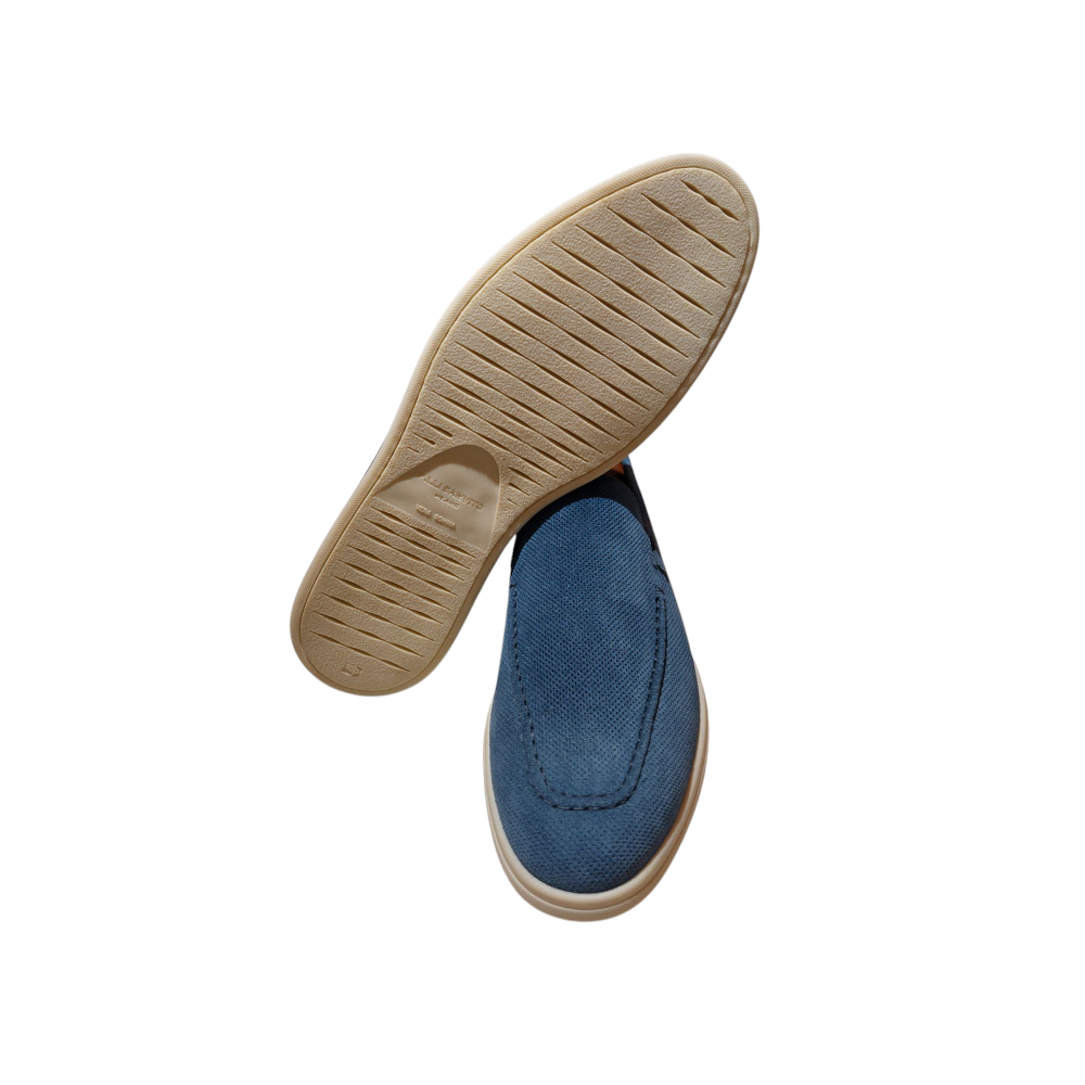 Perforated Jeans Moccasins