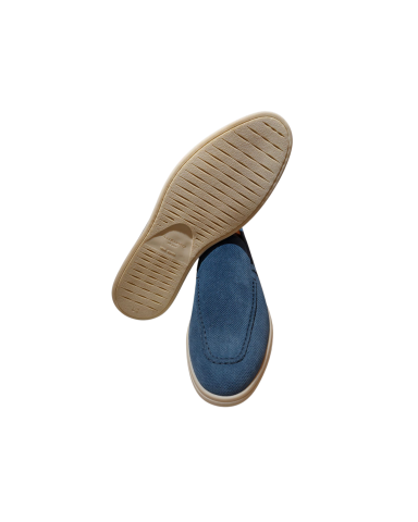 Perforated Jeans Moccasins