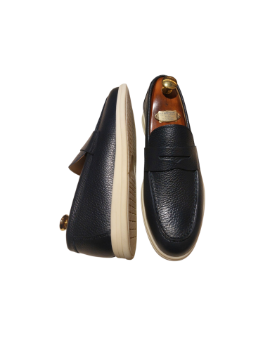 Penny Blue Moccasins