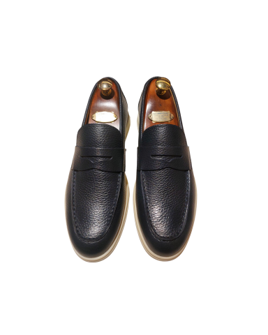 Penny Blue Moccasins
