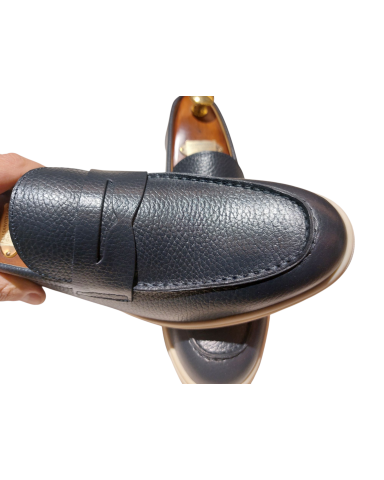 Penny Blue Moccasins