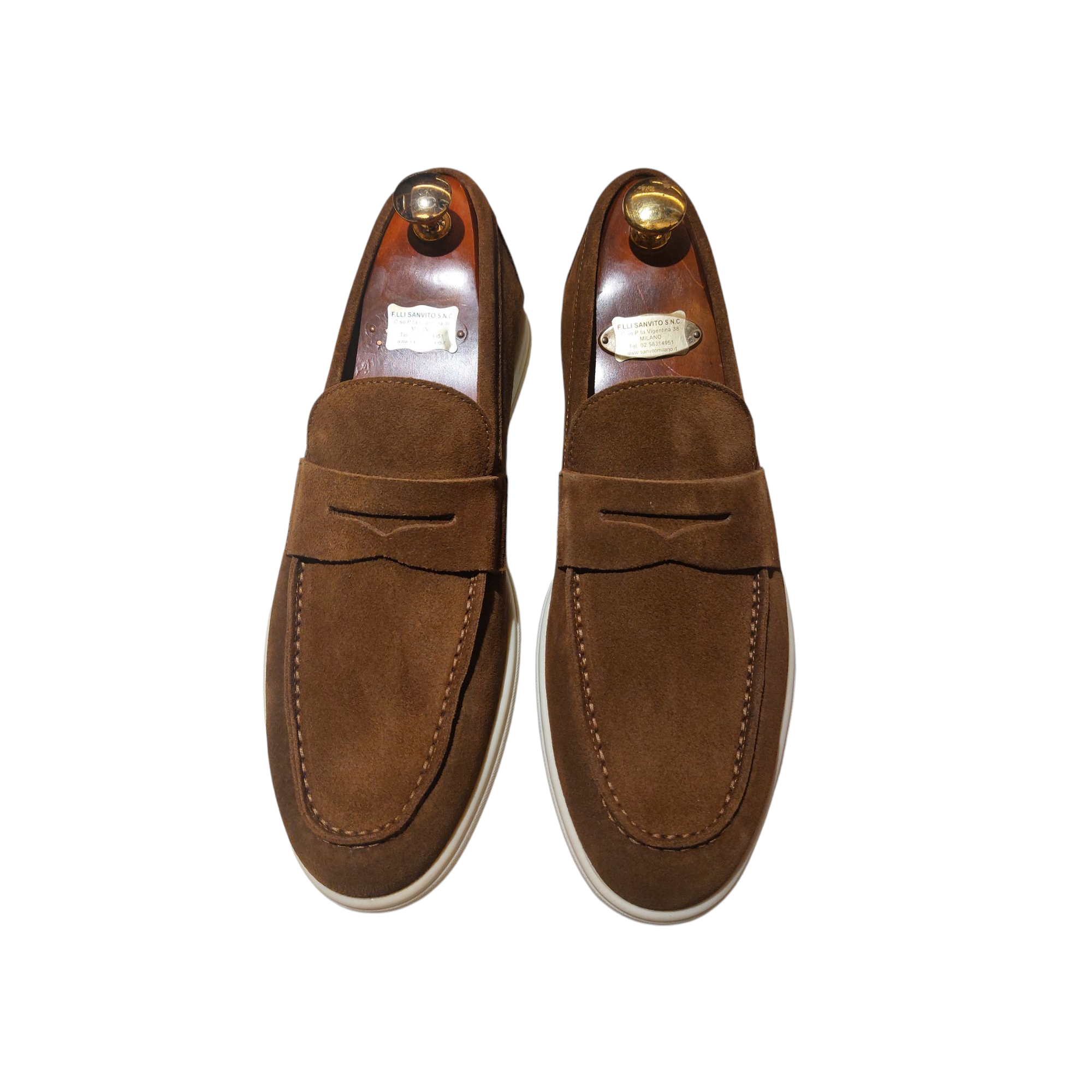 Mocassini Camoscio Tabacco Penny