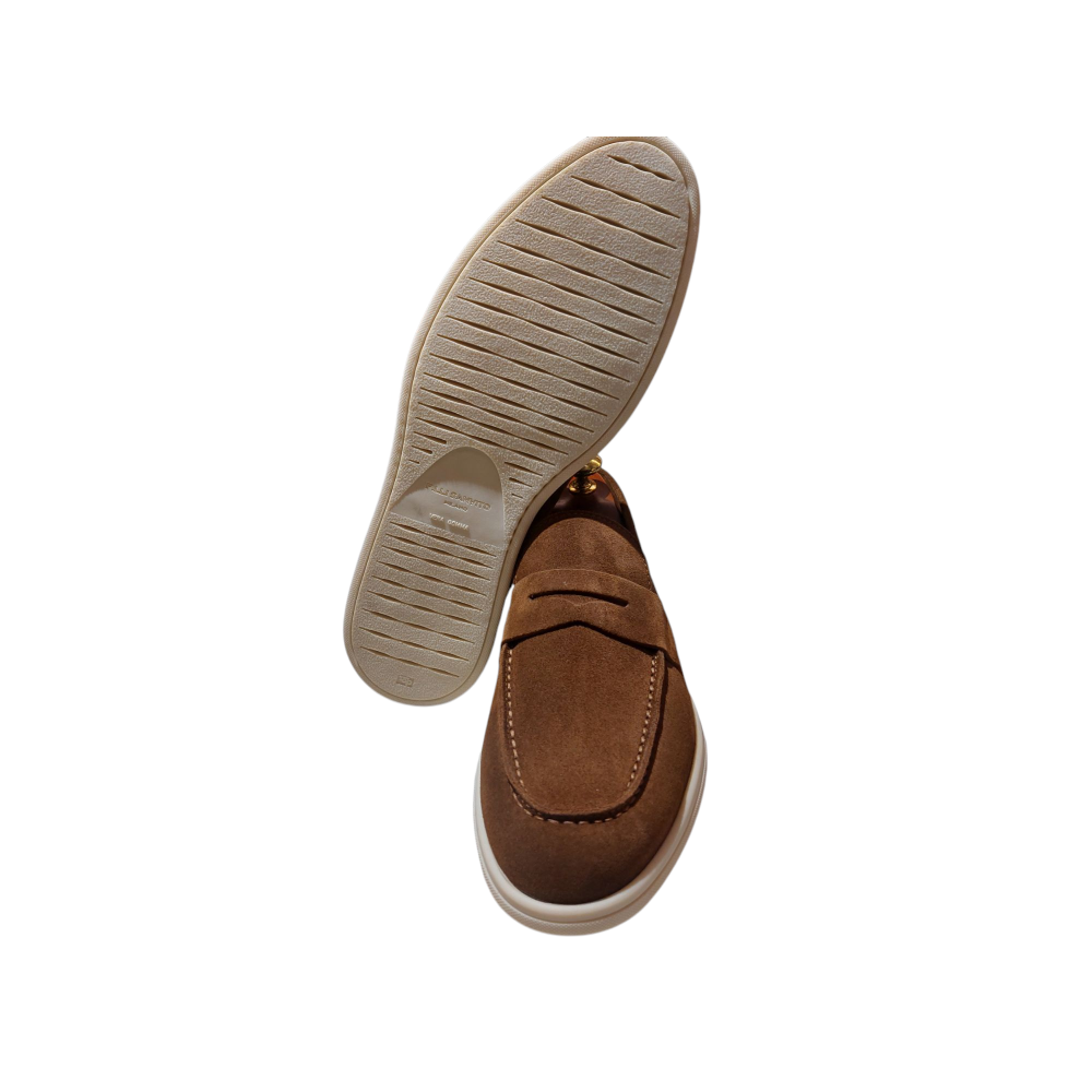 Mocassini Camoscio Tabacco Penny