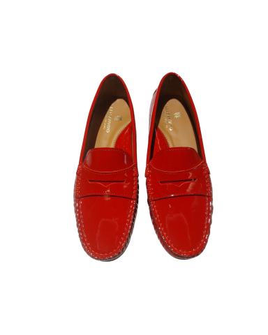 MOCASSINI VERNICE ROSSO