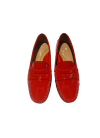 RED PATENT LEATHER LOAFERS