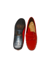 RED PATENT LEATHER LOAFERS