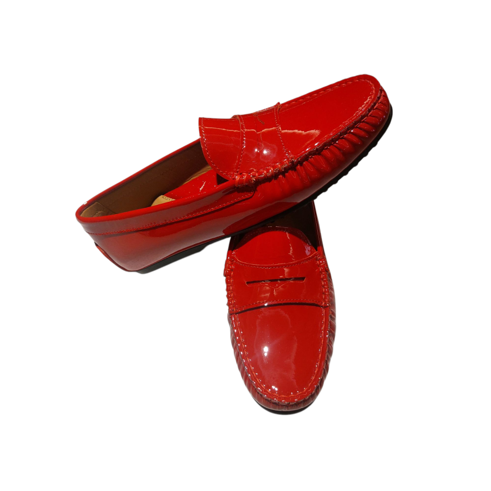 MOCASSINI VERNICE ROSSO