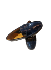 DARK BLUE PATENT LEATHER LOAFERS