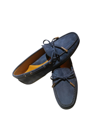 Blue Nubuck Loafers