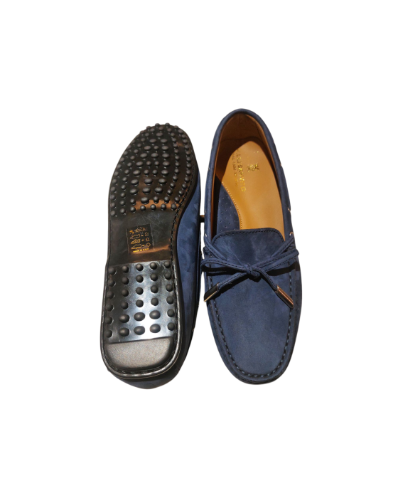 Blue Nubuck Loafers