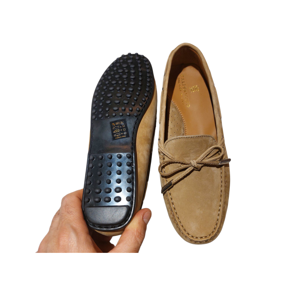 Mocassini Nabuk Sabbia