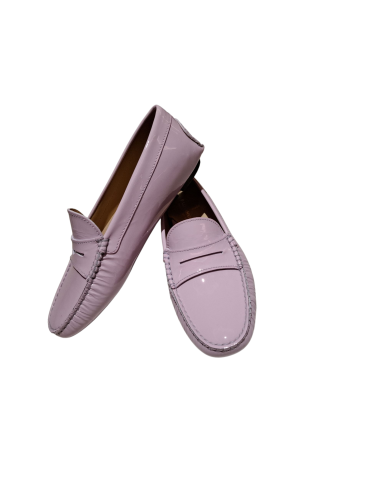 LILAC PATENT LEATHER LOAFERS