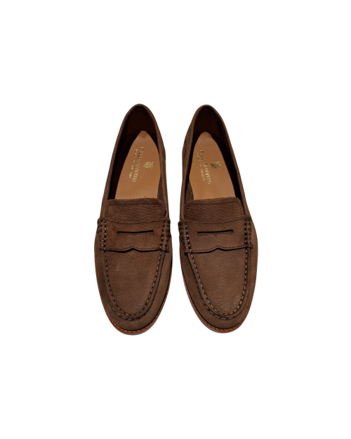 Brown Nubuck Loafers