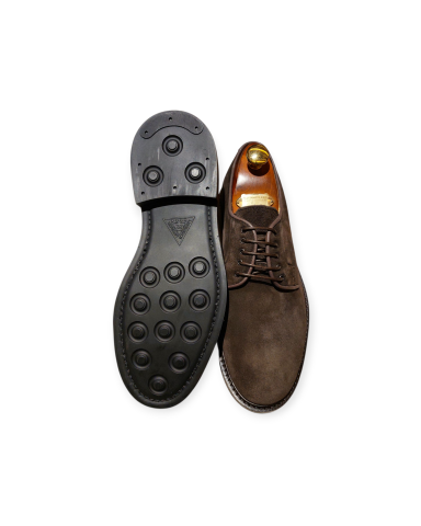 Smooth dark brown calfskin derby