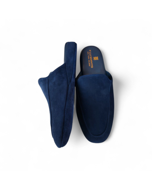 Pantofole camoscio BLU 2