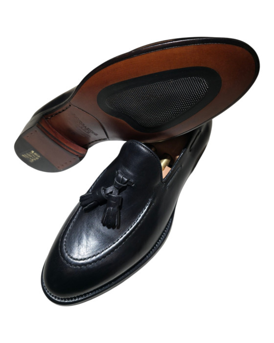 Mocassini classici con nappine nero