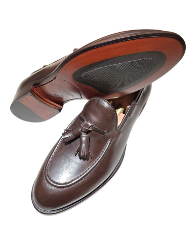 Mocassini classici con nappine moro