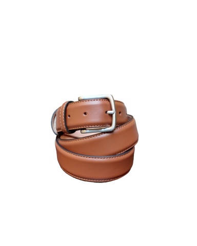 Cintura elegante in vitello nappato nocciola